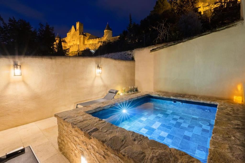 Longue Vie A La Reine - Piscine - Chateau Carcassonne Eksteriør bilde